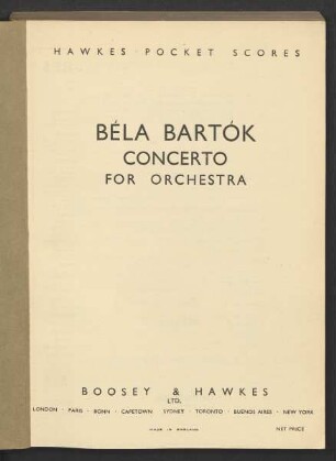 Concerto for orchestra