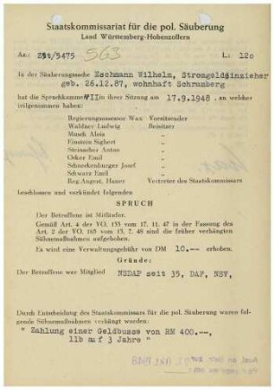 Eschmann, Wilhelm