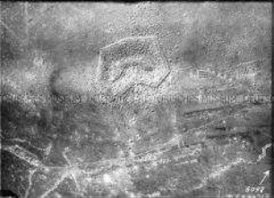 Luftbildaufnahme nach der Schlacht Februar 1916 bei Verdun
