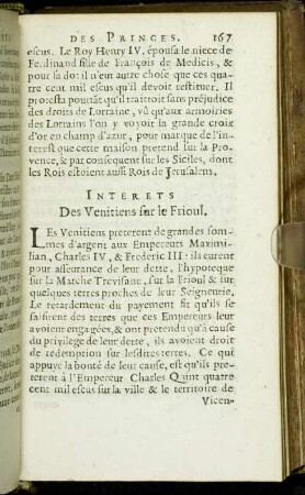 Interets Des Venitiens sur [...]