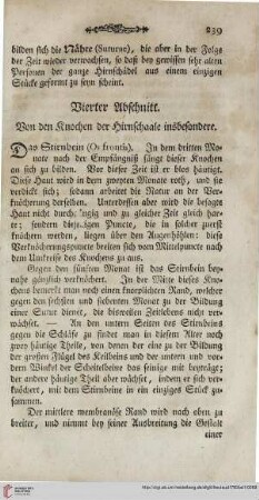 Vierter Abschnitt: Von den Knochen der Hirnschaale insbesondere