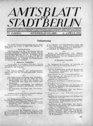 Sonderausgabe, 6. April 1932