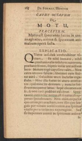 Caput Octavum De Motu