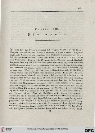 Capitel LIII: Die Apene