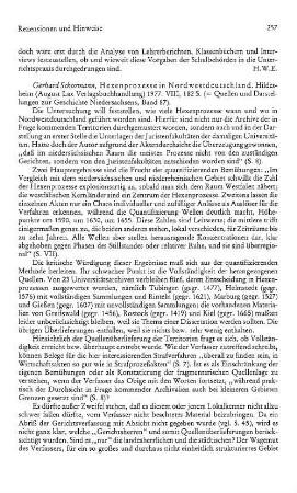 Schormann, Gerhard :: Hexenprozesse in Nordwerstdeutschland, (Quellen und Darstellungen zur Geschichte Niedersachsens, 87) : Hildesheim, Lax, 1977