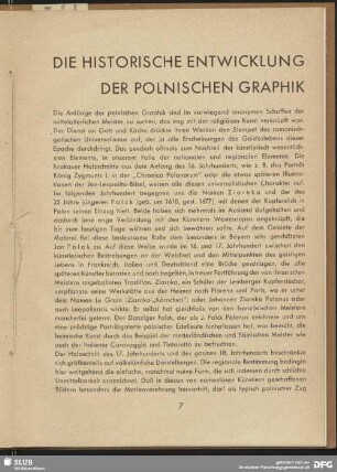 Die historische Entwicklung der polnischen Graphik