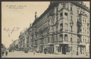 Ansichtskarte "Baerwaldstr., Ecke Bergmannstr."