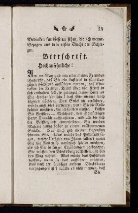 Bittschrift