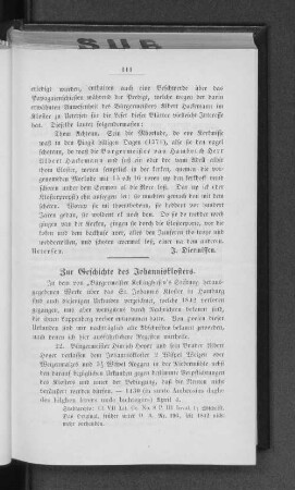 Zur Geschichte des Johannisklosters.