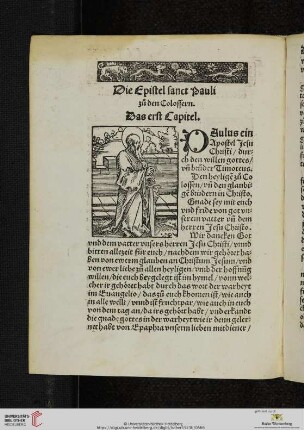 Die Epistel sanct Pauli zu den Colossern