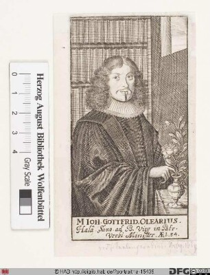 Bildnis Johann Gottfried Olearius