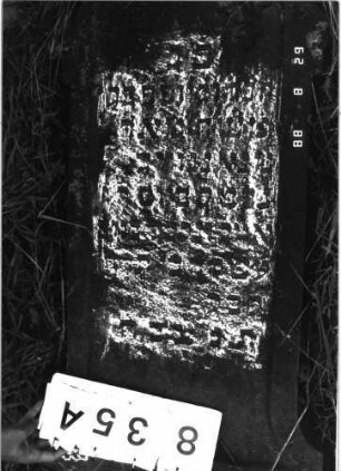 Grabstein 835 (Index: 100099380) Maße HxBxT: 164x49x13 cm Symbolik: Efeu: Grabstein 835A