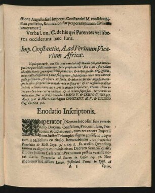 Enodatio Inscriptonis.
