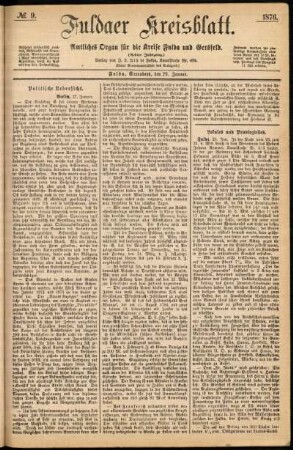 Ausgabe vom Samstag, den 29. Januar 1876.