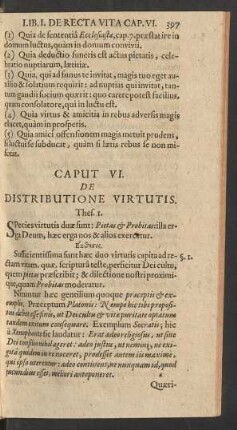 Caput VI. De Distributione Virtutis.