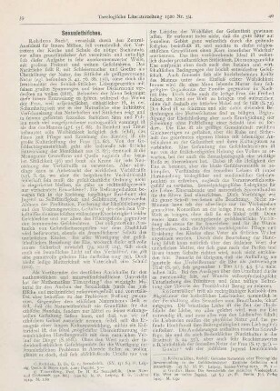 40-41 [Rezension] Rösermüller, Rudolf, Gesunder Naturtrieb oder Theologische Bevormundung in der Geschlechtsliebe? Kritische Gedanken und Betrachtungen