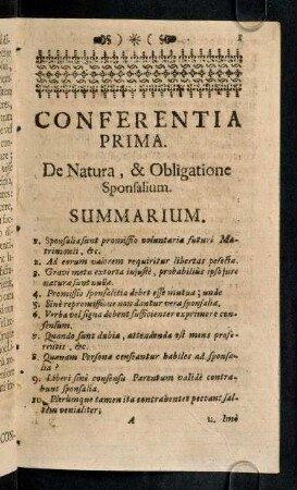 1-22, Conferentia Prima