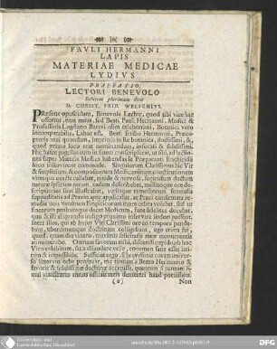 Pauli Hermanni Lapis materiae medicae Lydius