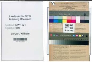 Entnazifizierung Wilhelm Lenzen , geb. 07.11.1895 (Fabrikmeister)