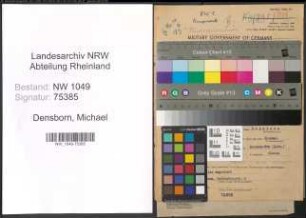 Entnazifizierung Michael Densborn , geb. 09.03.1894 (Arbeiter)