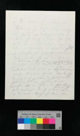 Handschriftlicher Brief/Notizen