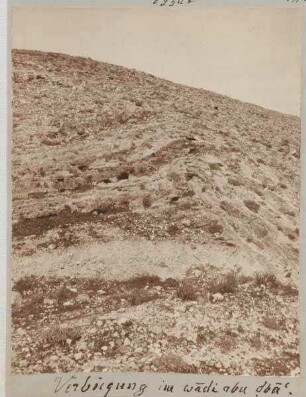Verbiegung am wadi abu dba'.