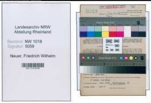 Entnazifizierung Friedrich Wilhelm Neuer , geb. 18.12.1895 (Betriebsmeister)