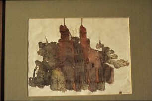 Ausstellung "Zeichnungen und Aquarelle" von Paul Hannes: Kreistagssitzungssaal: Foyer: Aquarell