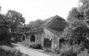 Crostwitz-Horka. Mittel- oder Schäfermühle, Scheune