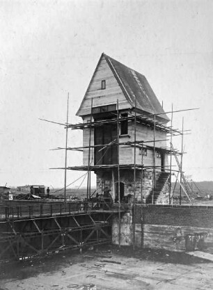 Altes Sperrtor VI bei Lohnde im Bau/Mittellandkanal