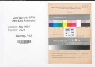 Entnazifizierung Paul Doering , geb. 17.06.1911 (Oberfeldwebel)
