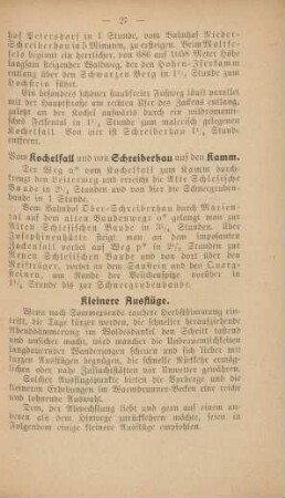 Kleinere Ausflüge