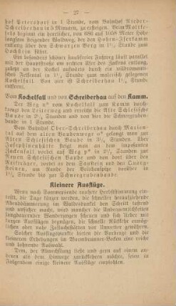 Kleinere Ausflüge