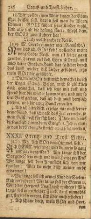 XXXI. Creutz- und Trost-Lieder.