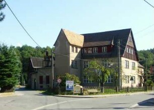 Gohrisch-Cunnersdorf, Cunnersdorfer Straße. Ehem. Mühle. Eckansicht