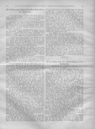 Ein Beitrag zur uneingeschränkten Submission im Bauwesen.