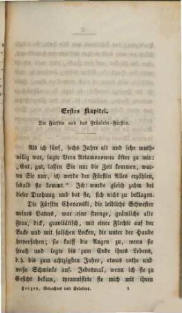 Aus den Memoiren eines Russen, 4. Folge. Gedachtes und Erlebtes