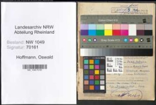 Entnazifizierung Oswald Hoffmann , geb. 13.08.1914 (Arzt)