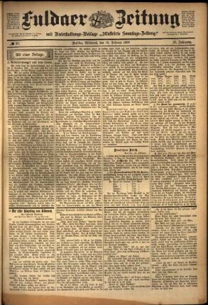 Ausgabe vom Mittwoch, den 16. Februar 1898.