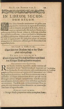 In Librum Secundum Regum.