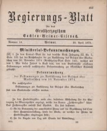 Nr. 14 : 25. April 1875