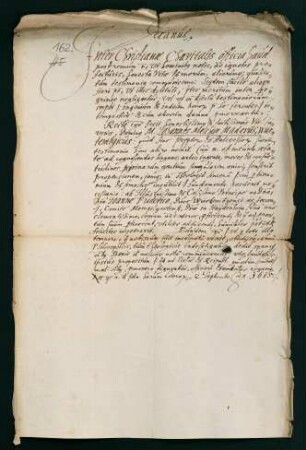 Testimonium der theol. Fakultät für Mag. Johannes Melchior Mader aus Göppingen.