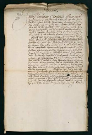 Testimonium der theol. Fakultät für Mag. Johannes Melchior Mader aus Göppingen.