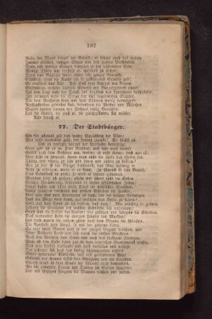 77. Der Stadtbürger.