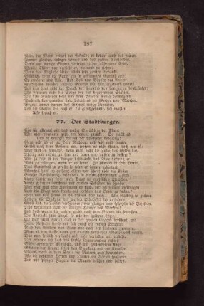 77. Der Stadtbürger.