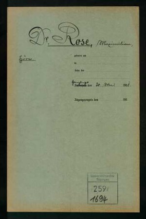 Maximilian Rose (-)