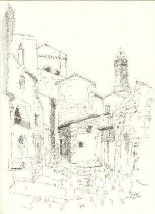 Sorano Stadtzugang