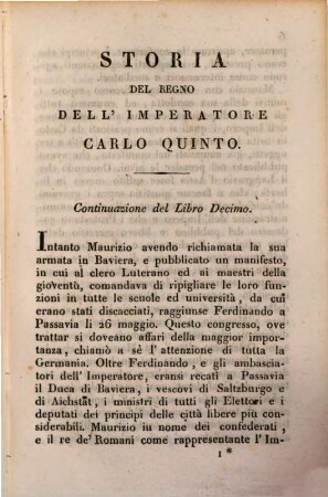 Storia del regno dell'imperatore Carlo quinto, 6. (1832). - 252 S.