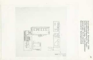 Jugendstrafanstalt, Berlin-Tegel (Diplomarbeit bei Willy Kreuer): Grundriss Untergeschoss 1:200