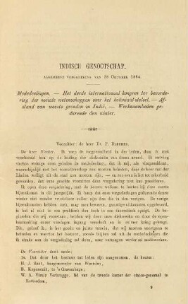 Algemeene vergadering van 28 Oktober 1864